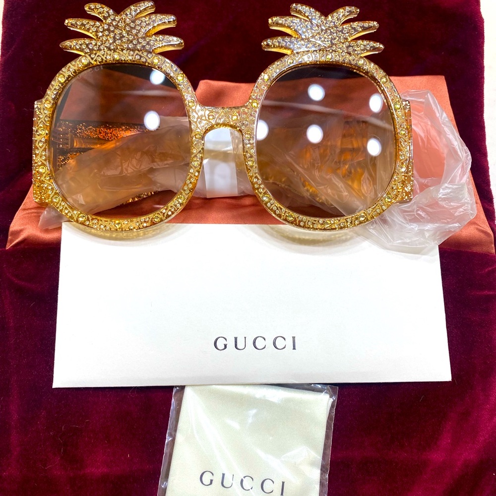 Gucci Hollywood Forever Pineapple Sunglasses GG015